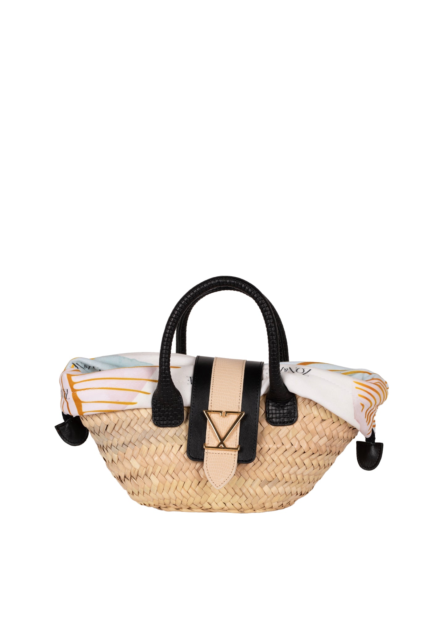 Mini Capazo Deiá Black & Sand