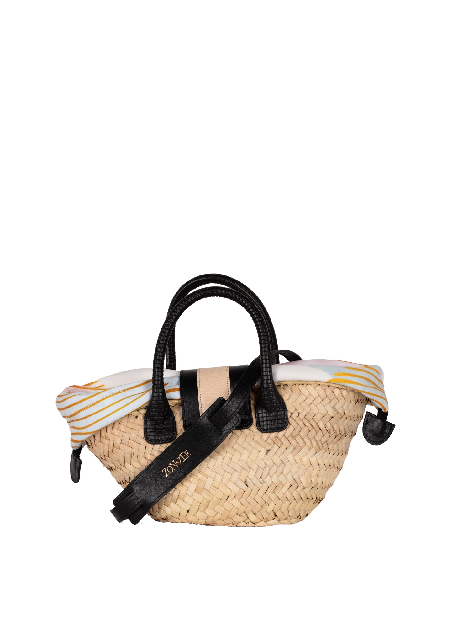 Mini Capazo Deiá Black & Sand