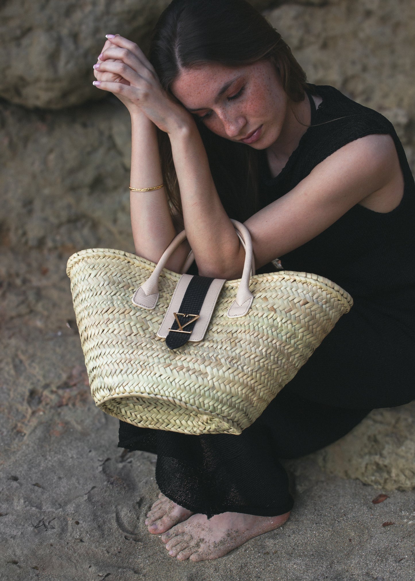 Capazo Deiá Sand & Black